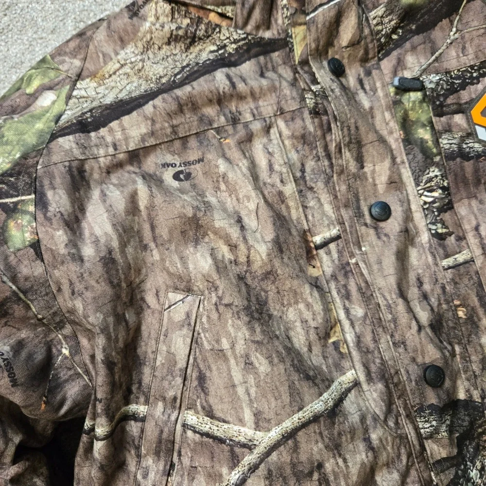 NWOT ScentLok Alpha Elite Mossy Oak Camo Hunting Jacket Lg Carbon Alloy Fleece